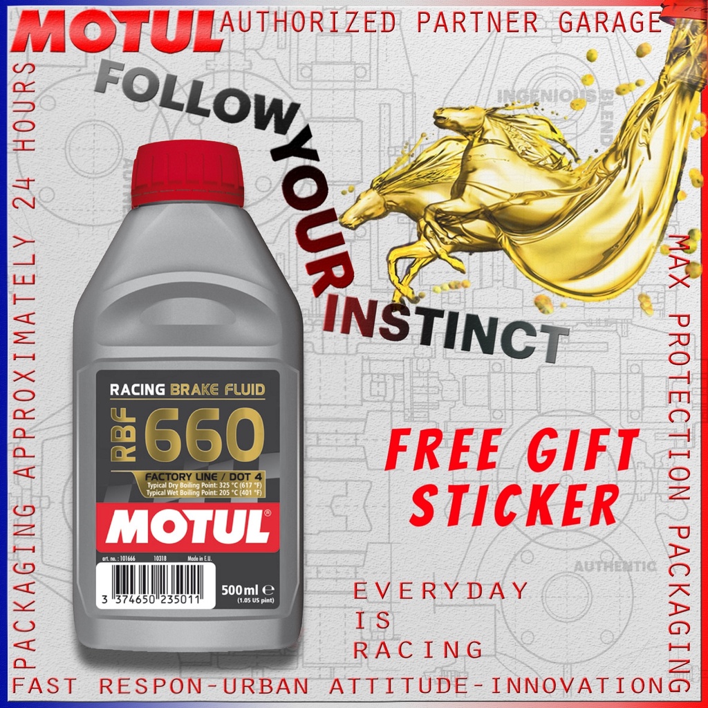 MOTUL BRAKE FLUID DOT RBF 660 500 ml MINYAK REM OLI MOTOR IMPORT ORIGINAL