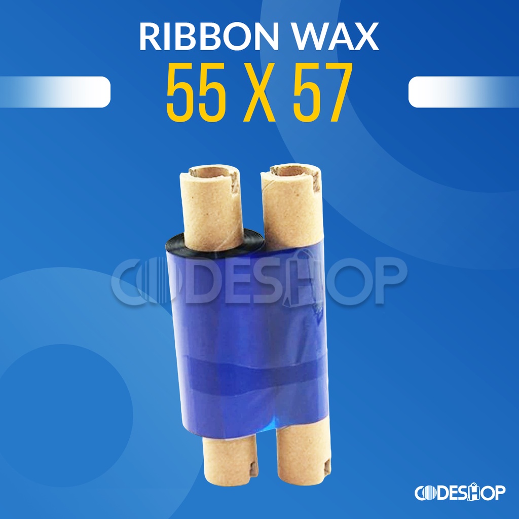 Wax Printer Barcode Ribbon / Tinta Ukuran 55 x 75 M Termurah