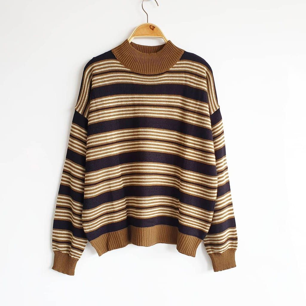 Yara Sweater Knit Sweter Rajut Stripe