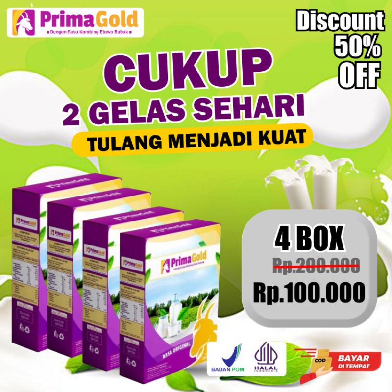 

Paket Hemat 4 Box Prima Gold Original Murah
