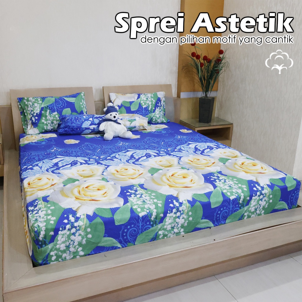 COD -  Sprei Kasur Ukuran KingBed Bermotif Karakter Karakter Ukuran 180cmx200cm Bahan Teteron Cotton - CD-2