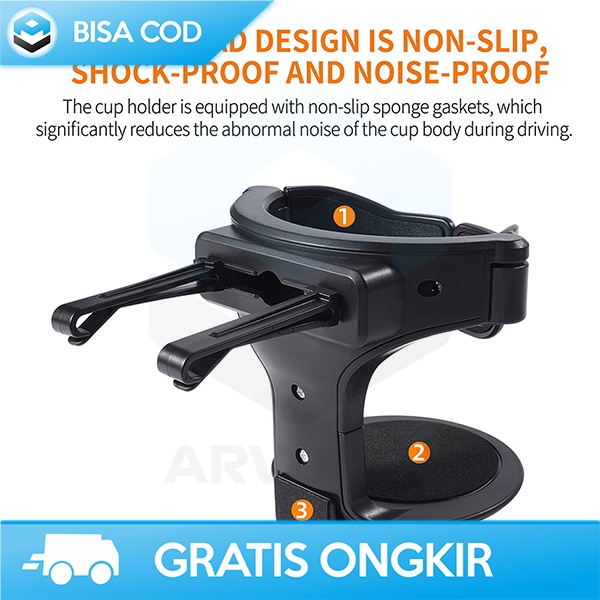 TEMPAT BOTOL AIR MINUM AC MOBIL DRINK CUP HOLDER DASHBOARD AIR VENT