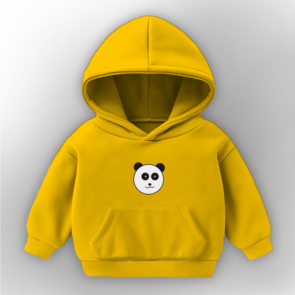 Hoodie Anak Gambar Kepala Panda Untuk Usia 1-6 Tahun