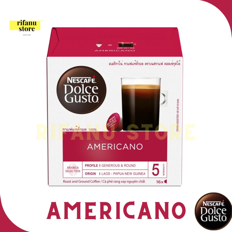 

Nescafe Dolce Gusto Capsule Americano NDG Original 1 Box = 16 Kapsul