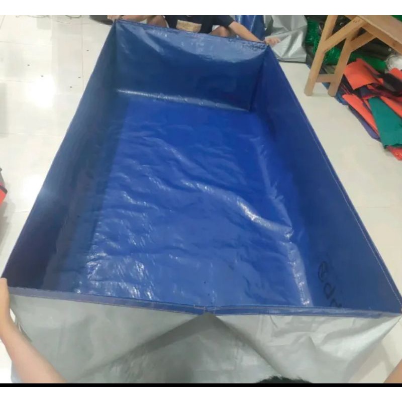 TERPAL KOLAM IKAN 200x100x50 A5 KOREA SUDAH BENTUK KOTAK