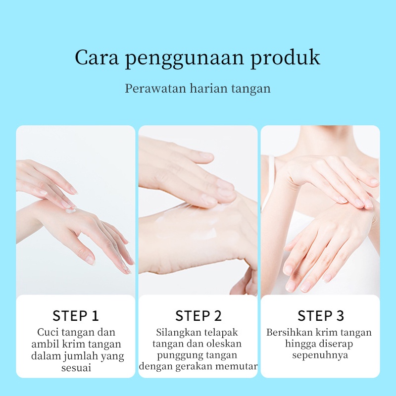 Goat Milk Hand Cream Niacinamide Susu Kambing Meremajakan Krim tangan Handbody whitening 30g Krim Tangan Anti Penuaan Kering Keriput Kasar Anti Keriput