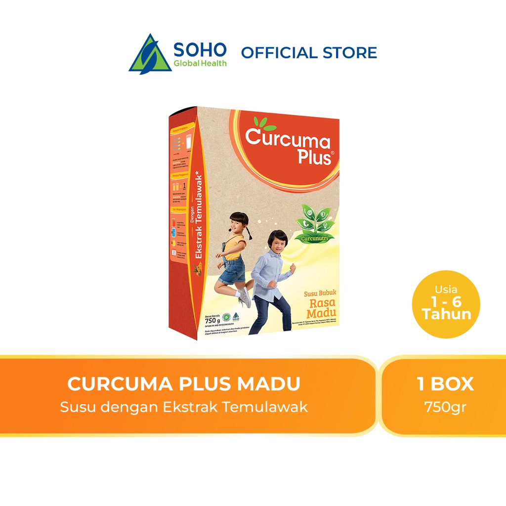 Curcuma Plus Susu Bubuk Ekstrak Temulawak Madu 750gr