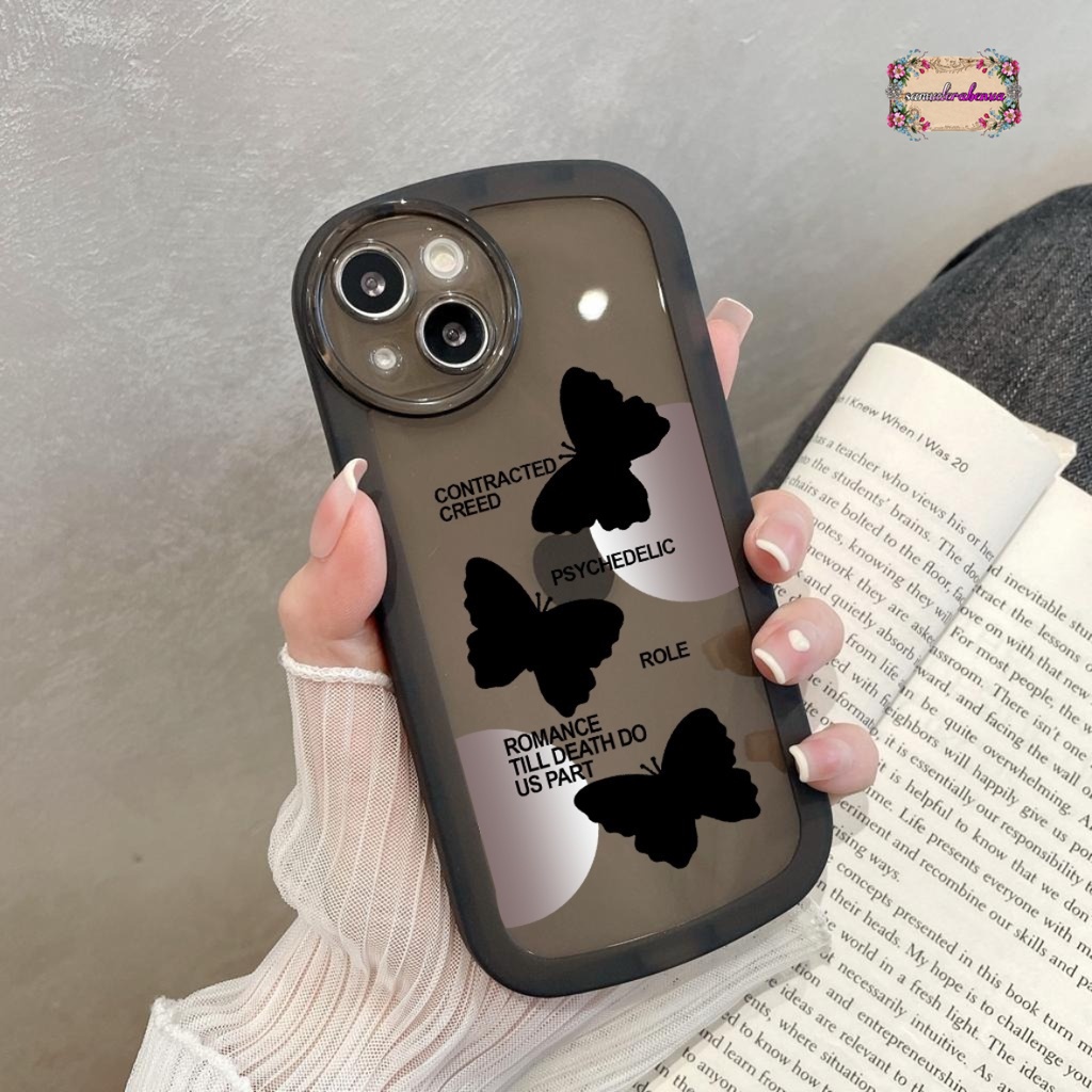 SS144 SOFTCASE SILIKON MOTIF KUPU KUPU HITAM FOR SAMSUNG A31 A14 J2 PRIME GRAND A02S A03S A03 A03 CORE A04 A04E A04S A13 A10 M10 A10S A11 M11 A12 M12 A13 A32 A23 A20A30 A20S A21S A22  M22 A32 A33 A50 A50S A30S A51 A52 A53 A73 SB4873