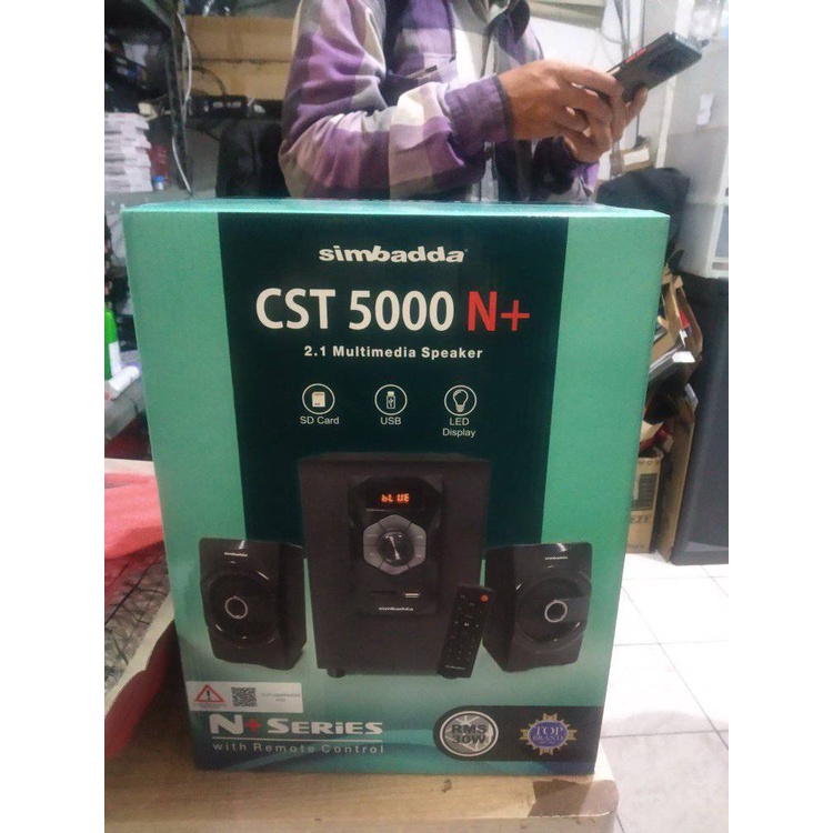 speaker speker aktif simbadda cst 5000 N + bluetooth + microphone wireless