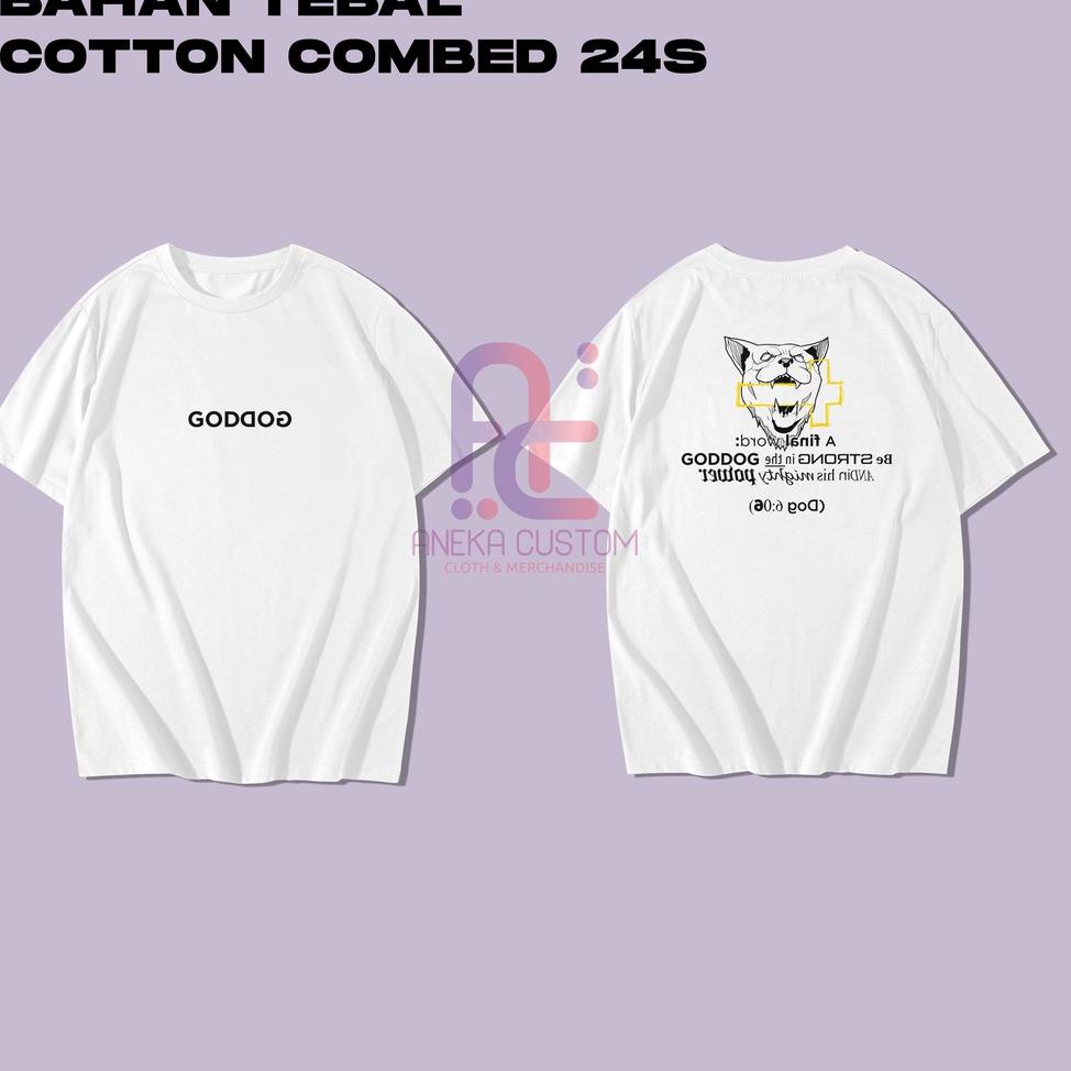 MURAH Baju Kaos Lookism Goddog T Shirt Lookism Goddog Crew Bahan Tebal  Combed 24s
