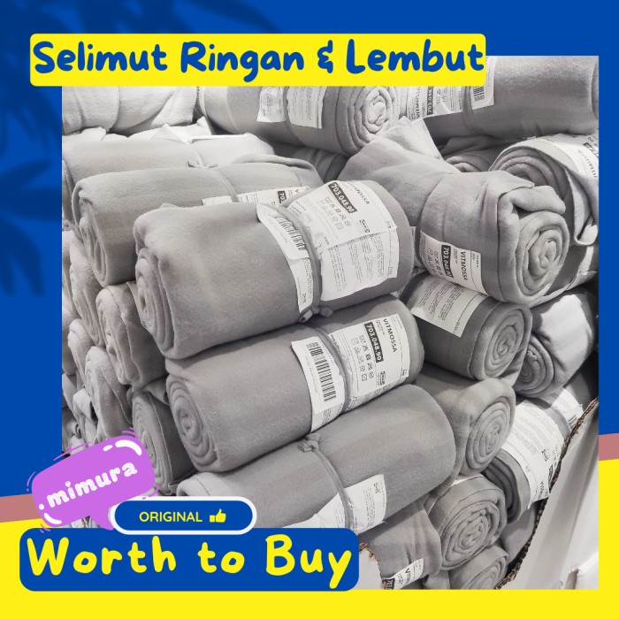 Selimut Dewasa Selimut Tipis Lembut Hangat Bahan Fleece 120x160 IKE4(K7M8) Selimut Lembut Selimut Te
