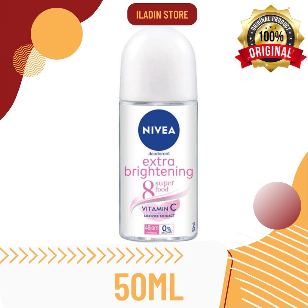 Nivea Deodorant Extra Brightening Roll On 50ML