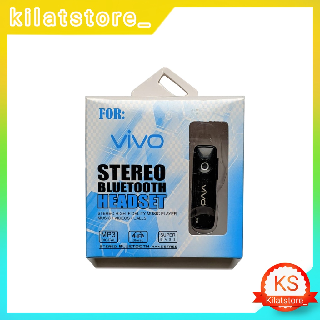 Handsfree Earphone Bluetooth 1 Kuping Suport All Smartphone and Android