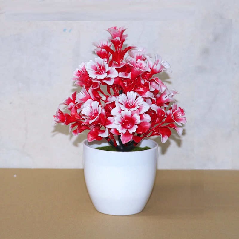 FYGALERY PT42 Pot Tanaman Hias Bunga Hias Plastik Ornamen Pot Bongsai Artificial Flower Decoration