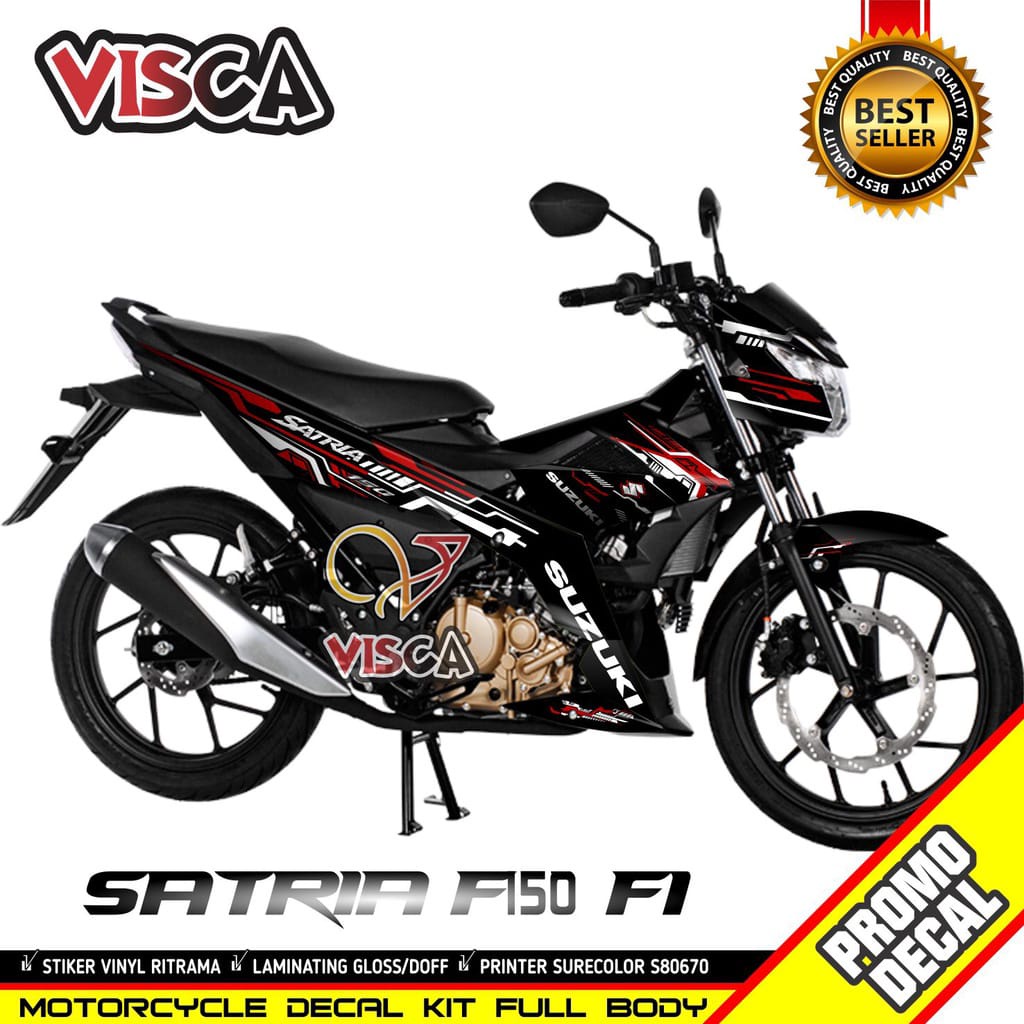 Decal Satria FU 150 Fi Striping Satria Fu 150 FI Stiker Motor Suzuki Satria FU 150 Fi Hitech