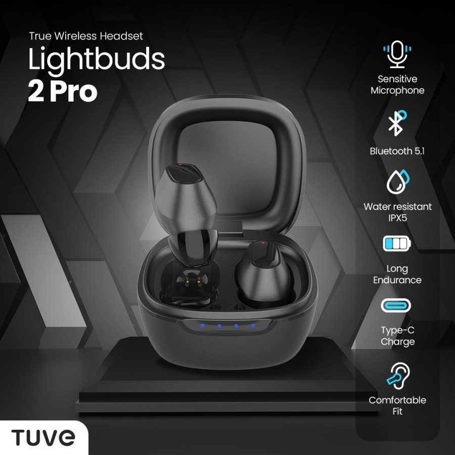 Tuve LightBuds Light Buds 2 Pro TWS True Wireless Headset Earbuds