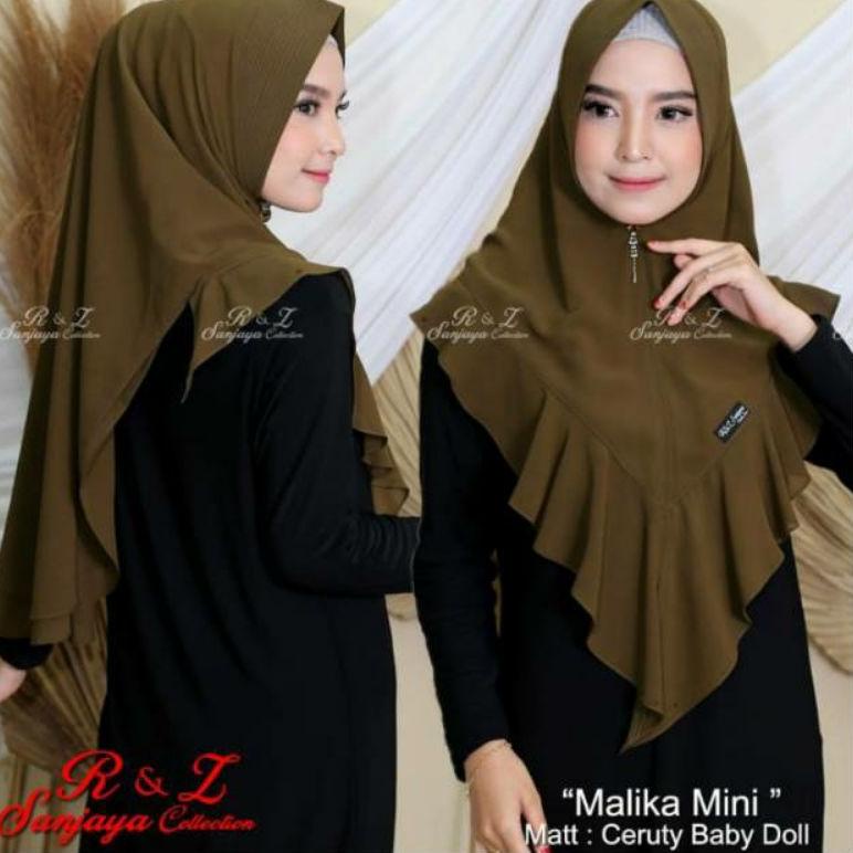 FLASH SALE U92 KHIMAR MALIKA CERUTY 2 LAYER ORIGINAL R&Z SANJAYA COLLECTION TERLARIS ღ