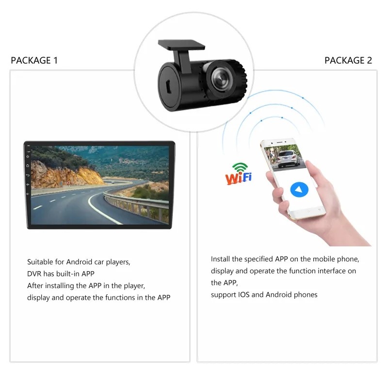 NA - KAMERA MOBIL WIFI MINI CAMERA CAR DVR DASHCAM L6