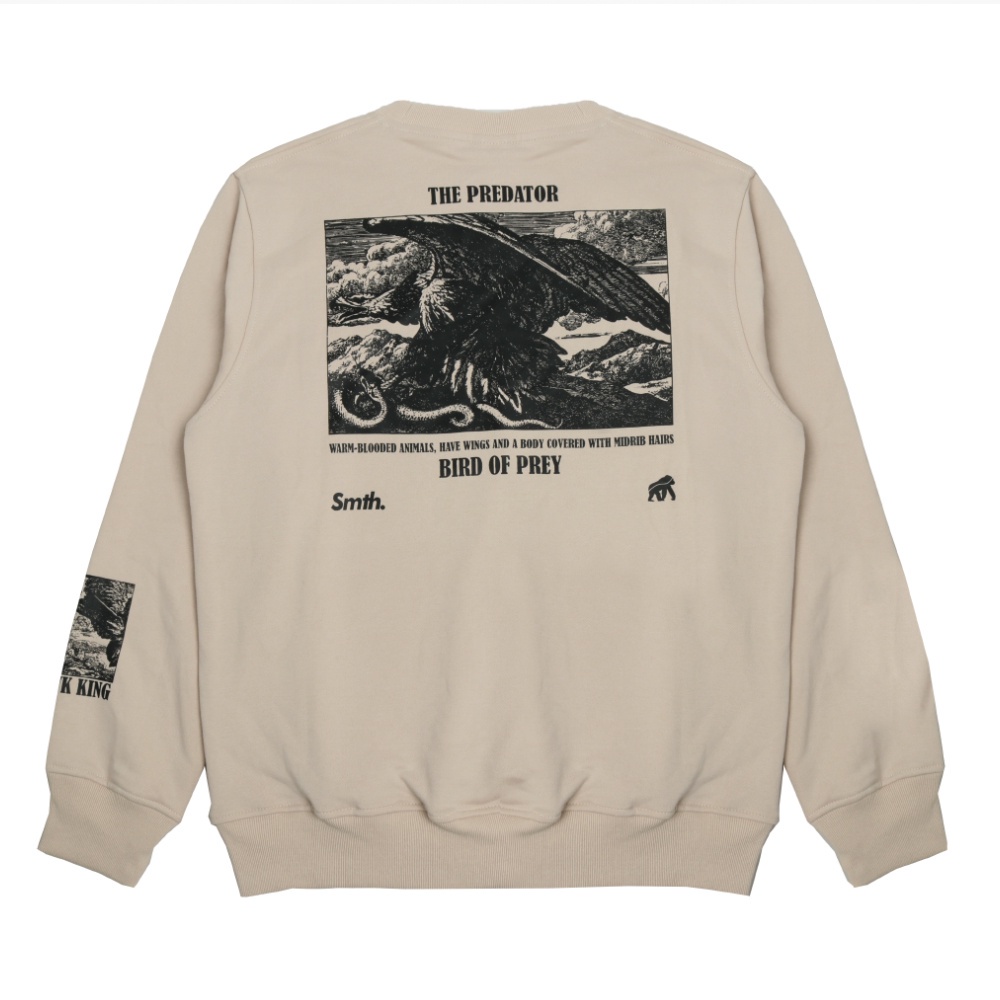 Sweater House Of Smith Original - Crewneck House of Smith Crebop Cream - house of smith terlaris