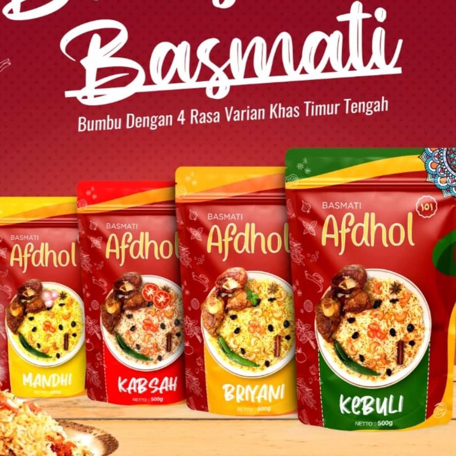 

✸ Paket Beras Basmati Nasi Mandhi Kebuli Briyani Lengkap Bumbu 500 Gram Afdhol 151 ➾