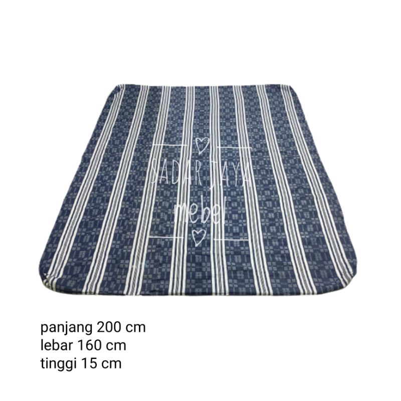 160×200×15cm sarung/urung/kain kasur katun rrt tebal awet kuat adem sudah jadi tinggal di isi kapuk