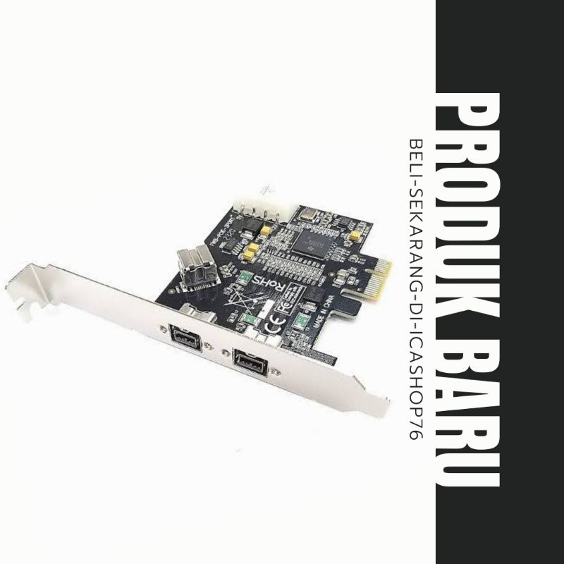 PCI EXPRESS FIREWIRE CARD 1394B 3port 9 PIN chip TI