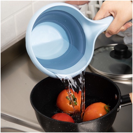 Gayung Mandi Lipat Serbaguna Silicon Portable Gayung Lipat Silikon