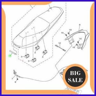accessories pin seat engsel jok Jupiter Z Z1 Mx king Force FI Aerox 1FD-F4727-00 asli original Yamah