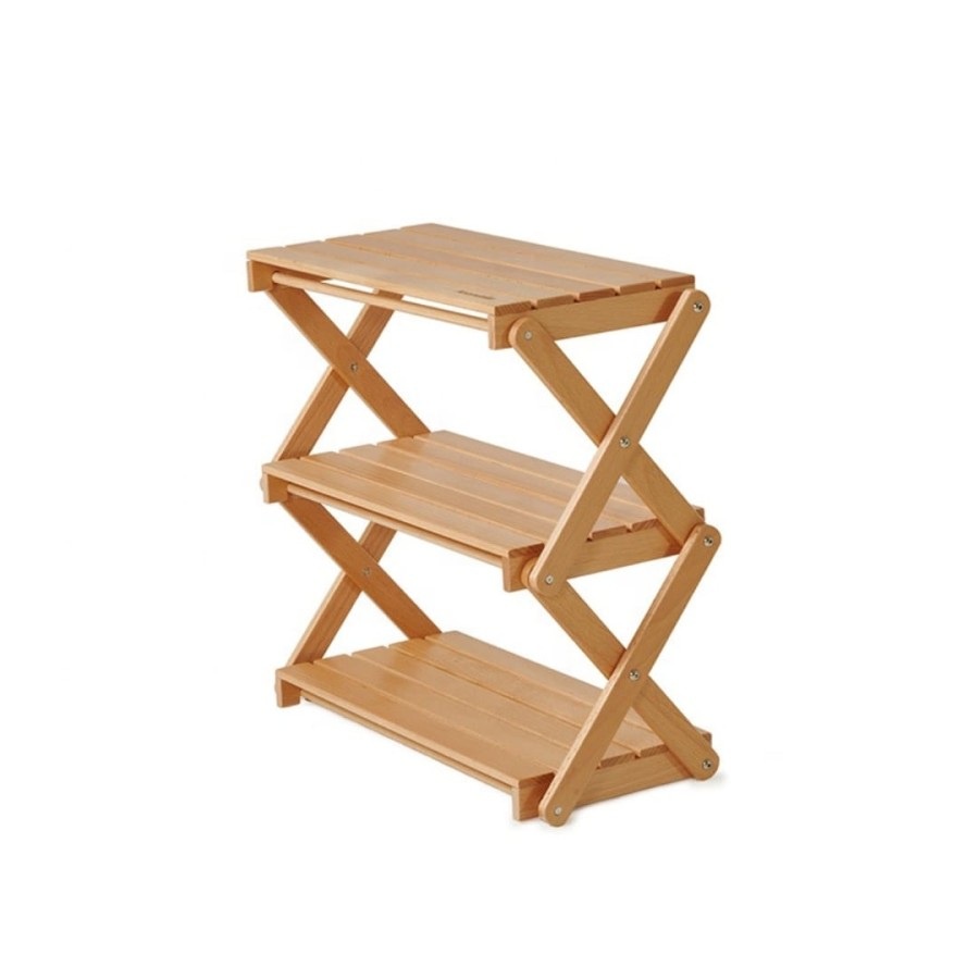 Rak Lipat Kayu Naturehike CNH22JU002 Camping Folding Wood Shelf Table