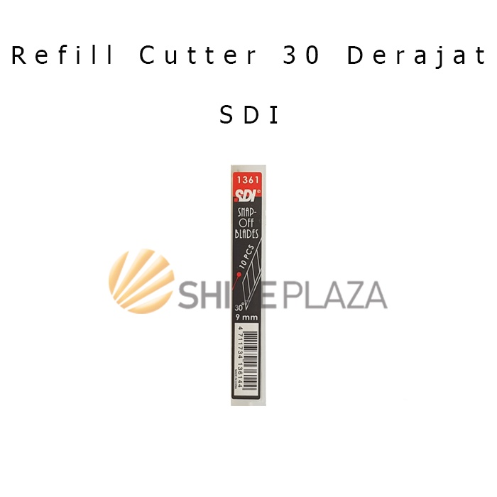 

Cutter Blade 30 Derajat SDI 1361 - Refill Pisau Cuter Kecil Tajam Isi 10 Buah