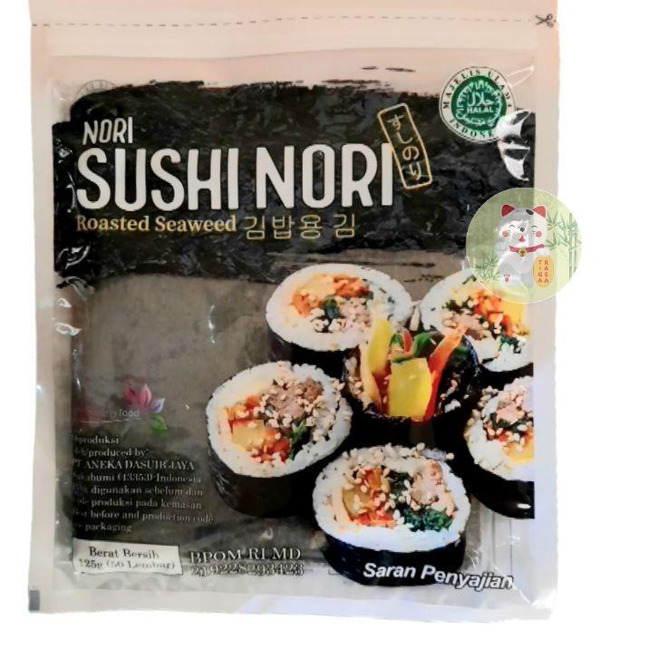 

✲ Nori Sushi Nori Roasted Seaweed Rumput Laut 50 Lembar ✳