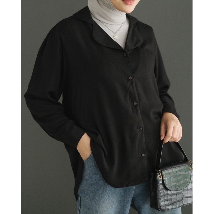 Myrubylicious TALYA SHIRT KODE 3239 | KEMEJA WANITA | KEMEJA LENGAN PANJANG | KEMEJA POLOS| KEMEJA RAYON