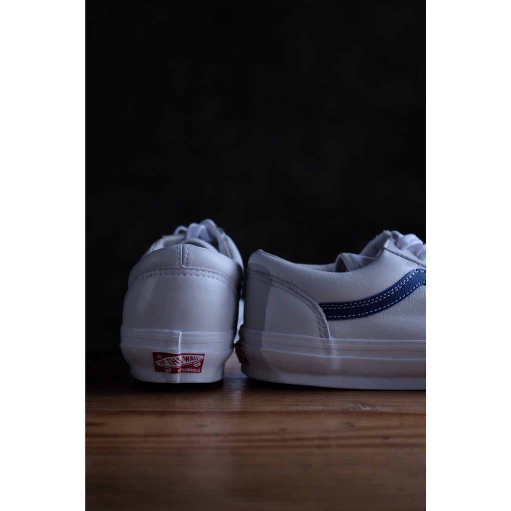 Endarfootwear - Vans Style 36 OG Lx Mono Tumble White Blue Stripe