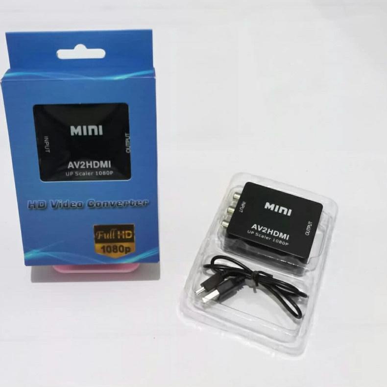 ✲ HDMI to AV RCA Converter Adapter MINI HDMI2AV ADAPTER MINI BOX HDMI2AV HDMI to AV converter ✥