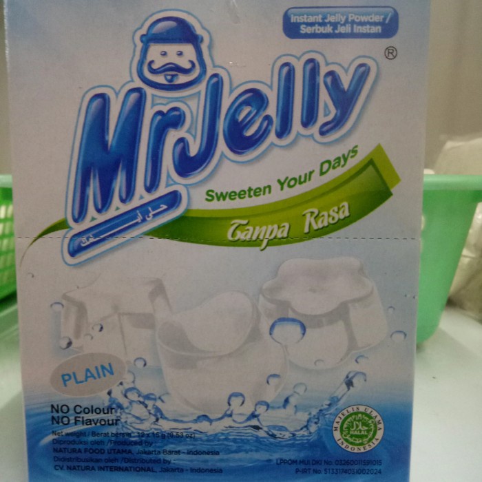 

mr jelly plain 1 box isi 12sachet