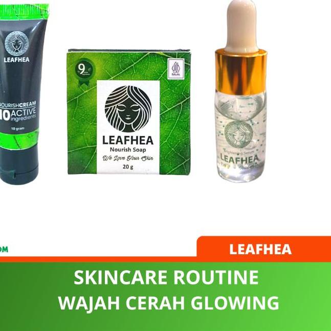 ➥ Leafhea Skincare Routine Original  [Sabun, Serum & Cream] ✬