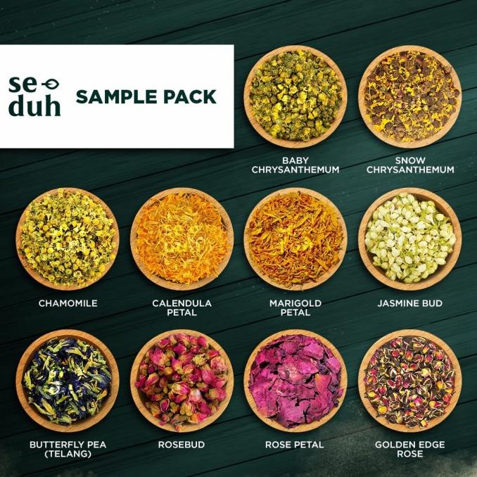 

Sample Pack FLOWER TEA Series A - Chamomile Telang Rose chrsyanthemum