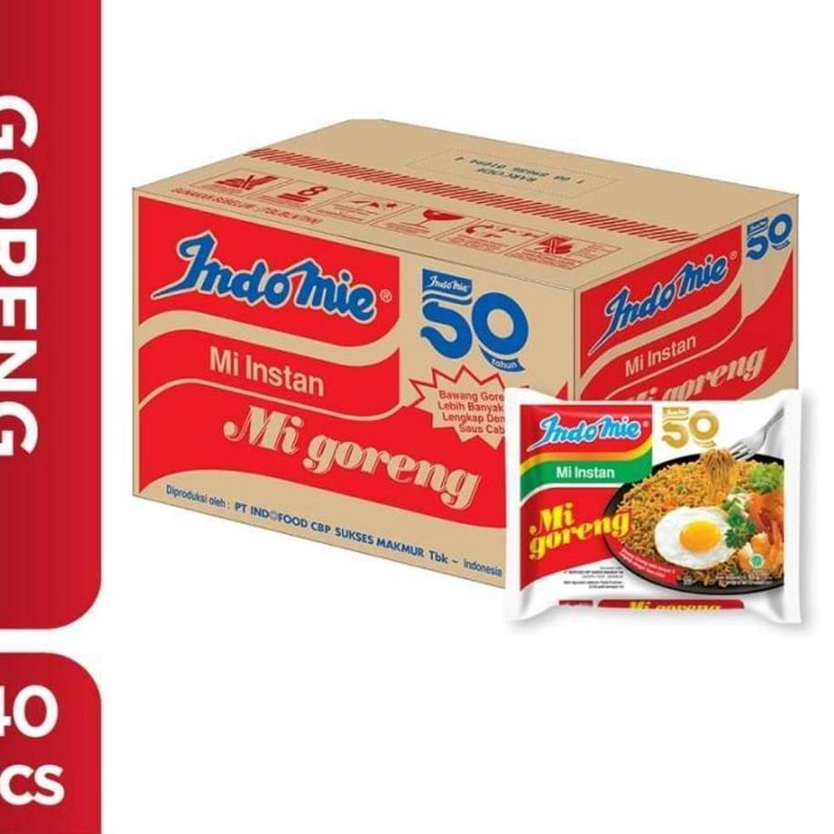 

☏ Indomie goreng 1 dus isi 40 pcs ◌