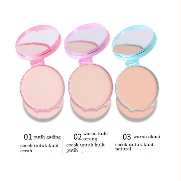 LAMEILA Bedak Padat Pressed Mineral Powder LA200 / Make Up Powder Bedak Wajah Halus Penutup Pori-Pori / TS-66