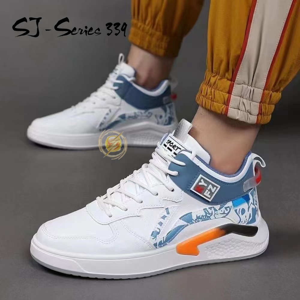 [OOS] Sepatu Sneakers Pria Sport atau Casual Model Keren dan Trendy Kualitas Import Premium -339