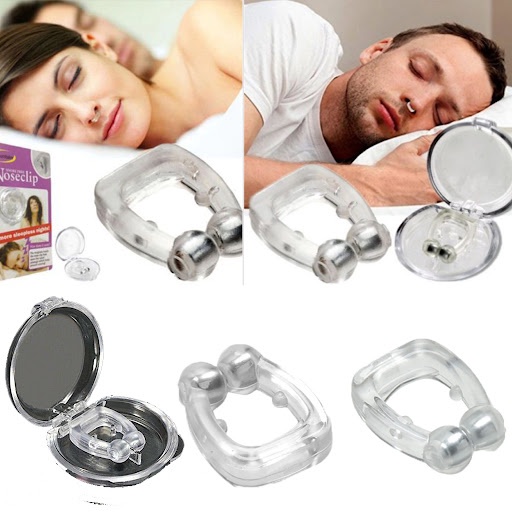 Original Alat Anti Dengkur Snore Stopper Noseclip Magnetic Alat Anti Dengkur Magnetic Alat Kesehatan Medis Bantu Pernafasan Penghilang Dengkur Ngorok Saat Tidur