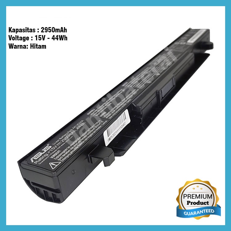 Baterai Original Asus A450 A450C A450CA A450CC A41-X550 A41-X550A