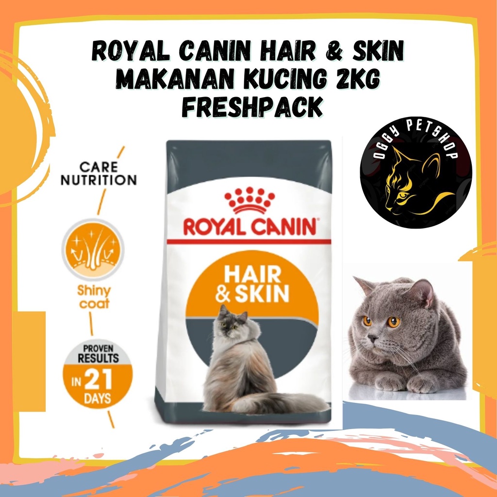 Royal Canin HAIR &amp; SKIN Makanan kucing 400 gr freshpack