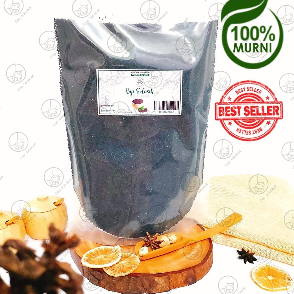 

♂ 1kg Basil Seed / Biji Selasih Besar & Bersih / Rempah / JSR 100% PREMIUM ✳