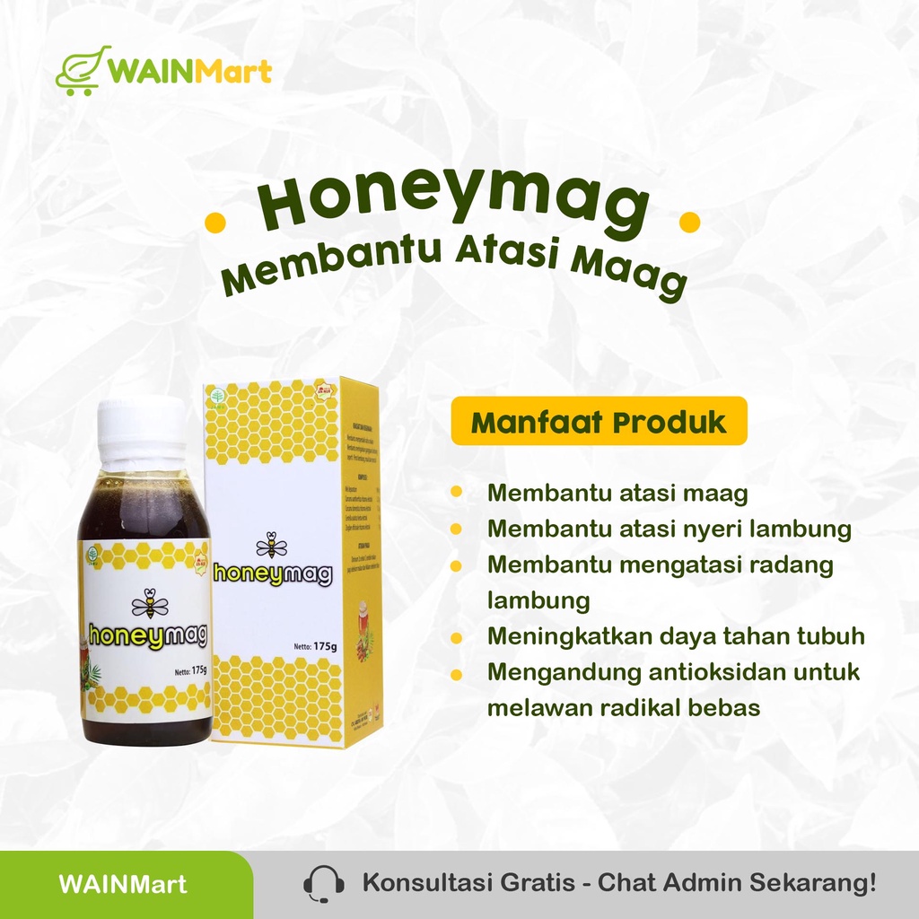 Madu Honey Mag Madu Maag Herbal untuk Atasi Nyeri Lambung Gerd dan Maag