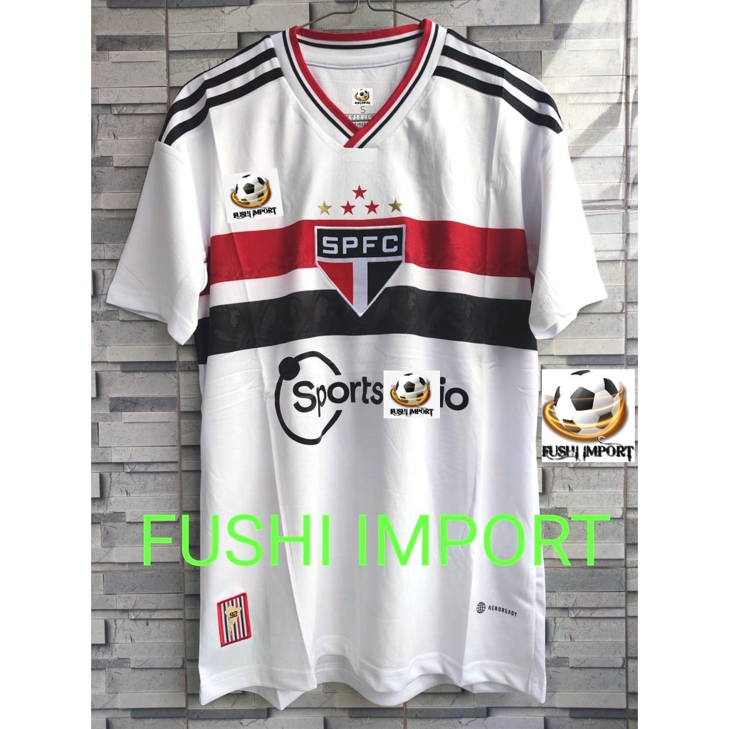 Jersey Baju Bola Sao Paulo Home 2022 2023 Grade Ori