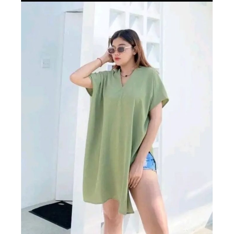 ATASAN BLOUSE NAGITA LONG SQUARE VNEK CRINGKLE