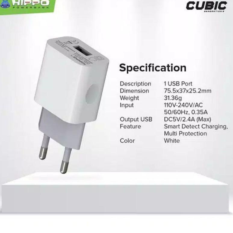 SO.2Fe23ᴺ ‑ HIPPO CUBIC GEN 2 Batok charger 2.4A multiprotection