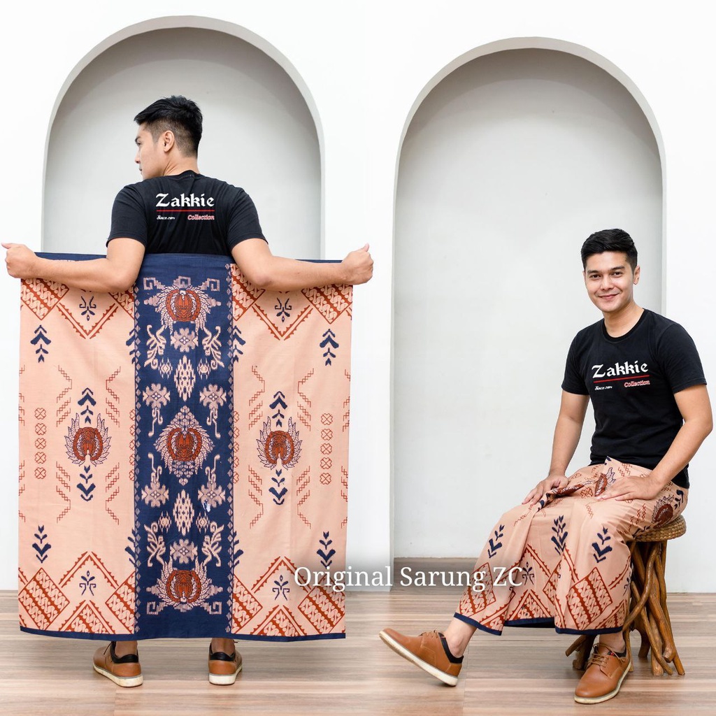 Sarung Batik Pria Motif Songket Jaquard Gurda New Sarung Wayang Pria Dewasa Original Bahan Katun