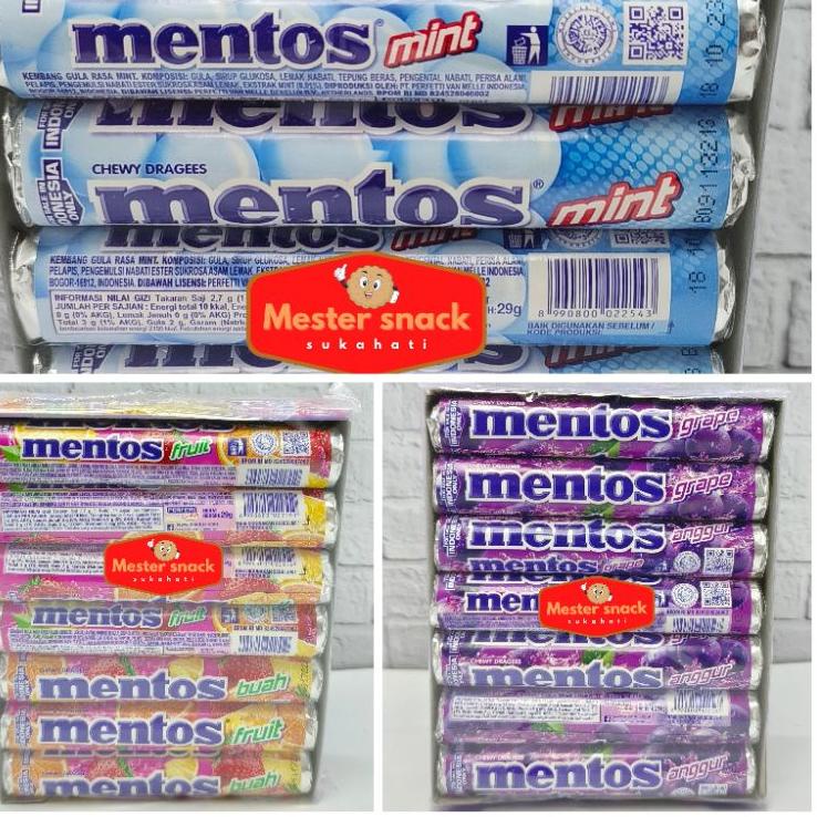 

Real produk Permen Mentos roll 29 gram | Permen Mentos Roll | Mentos Roll | Mentos Buah | Mentos Mint | Mentos Anggur